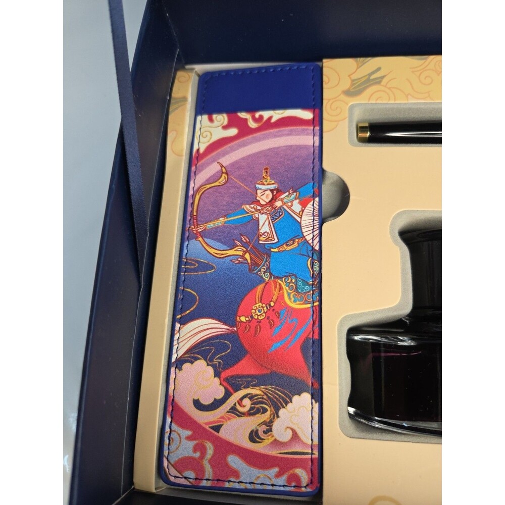Hero Chinese Ink Well & Pen Set In Blue Collectors Box - Picture 10 of 12